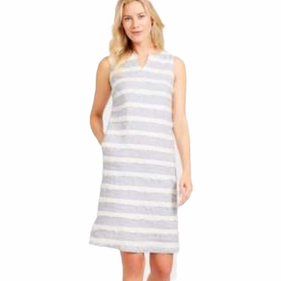 J. McLaughlin Arroyo Fringe Striped Mini Casual Dress Size Small - Picture 1 of 9